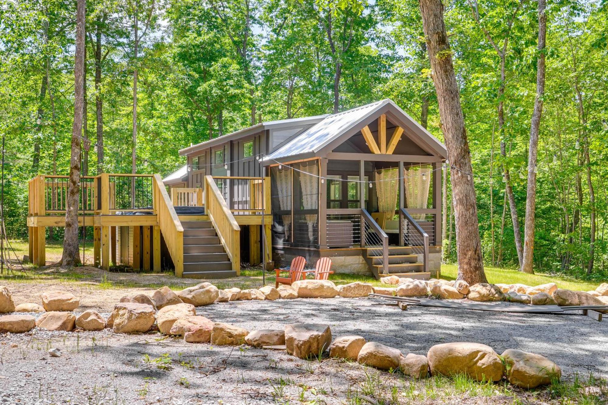 Monteagle Cabin With Swim Spa, Sauna And Fire Pit! Extérieur photo